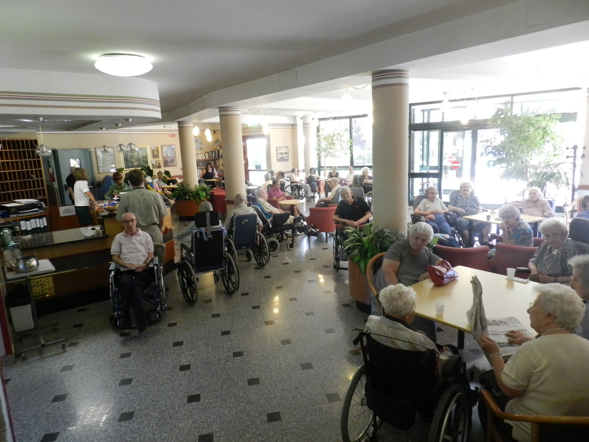 Hall comune con ospiti